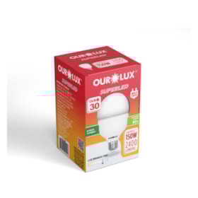 Lâmpada Bulbo Superled Alta Potência Ouro T 30W E27 6500K Bivolt 20360 OUROLUX