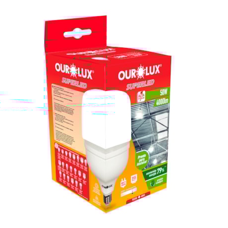 Lâmpada de Led Bulbo HO 50W E27 6500K Bivolt Super Led de Alta Potência OUROLUX-7cf1d18c-37e8-4c8d-b7ce-a2d87b457812