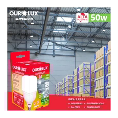 Lâmpada de LED Bulbo HO 50W E27 6500K BIVOLT Superled Alta Potência OUROLUX-19354dc3-4e69-4dad-9b4c-864cb592978e