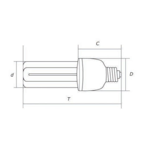 Lâmpada Fluorescente Compacta 3U 11W E27 6400K 110V 4012 OUROLUX-259daeb8-3d4c-4c39-a821-68a10b47f379