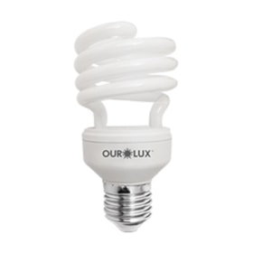 Lâmpada Fluorescente Compacta Espiral 15W E27 6400K 220V 4211 OUROLUX