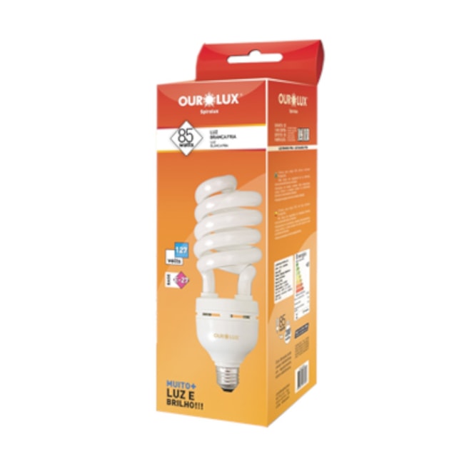 Lâmpada Fluorescente Compacta Espiral 33W E27 6400W 110V 4246 OUROLUX-aa380358-e29d-438b-b013-bddaab8182f6