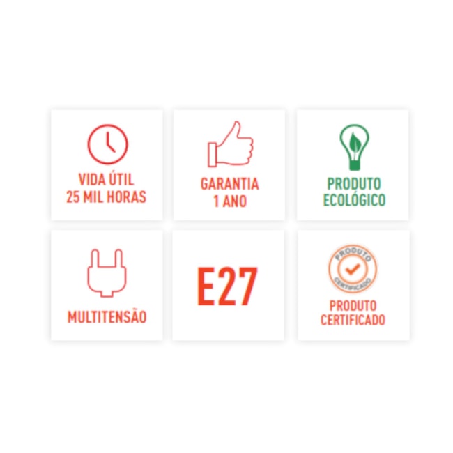 Lâmpada Led Bulbo 12W e27 3000K Bivolt 20047 OUROLUX -7c024e6e-ecab-4b0f-9cb9-dae6cbbbf4ff