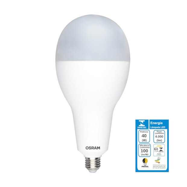 Lâmpada LED Bulbo 40W 6500K Bivolt LED HO OSRAM-c4e0a96b-8b91-4dd1-b55f-40b8ea04fe5d