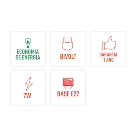 Lâmpada LED Luz Verde 7W E27 Bivolt 5454 COLORS OUROLUX-ca0b9158-01e2-4643-b48d-a9d667fe344e