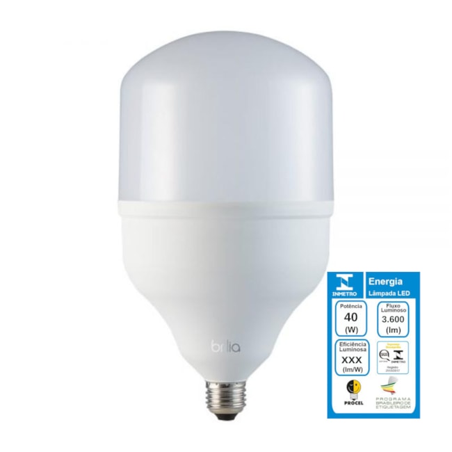 Lâmpada LED Ultra Bulbo 40W 6500K Bivolt 300132 BRILIA-eccfe2c6-177a-4d68-afa7-b9cd7c131792