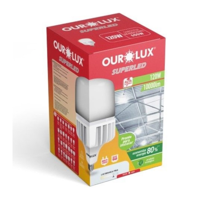 Lâmpada Superled Alta Potência Bulbo HO 120W E40 6500K Bivolt OUROLUX-36d1bd55-38af-4d29-bd4d-786c5e6ac9a7