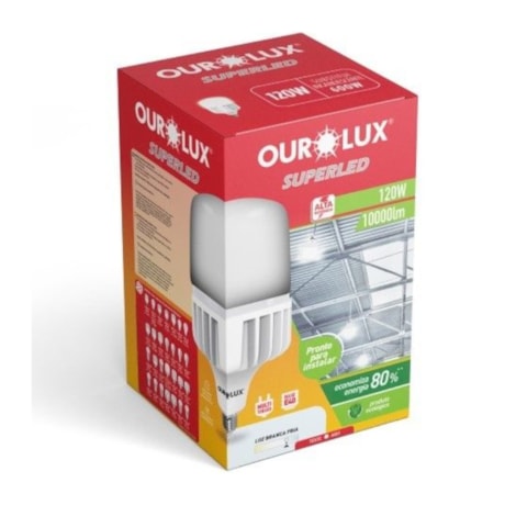 Lâmpada Superled Alta Potência Bulbo HO 120W E40 6500K Bivolt OUROLUX-ca292fe8-81ed-4cb0-80b1-2b322701083a