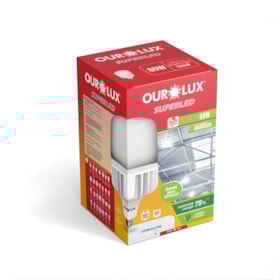 Lâmpada Superled Bulbo Ho Tipo T 80W E27 6500K Bivolt SUPERLED ALTA POTENCIA OUROLUX