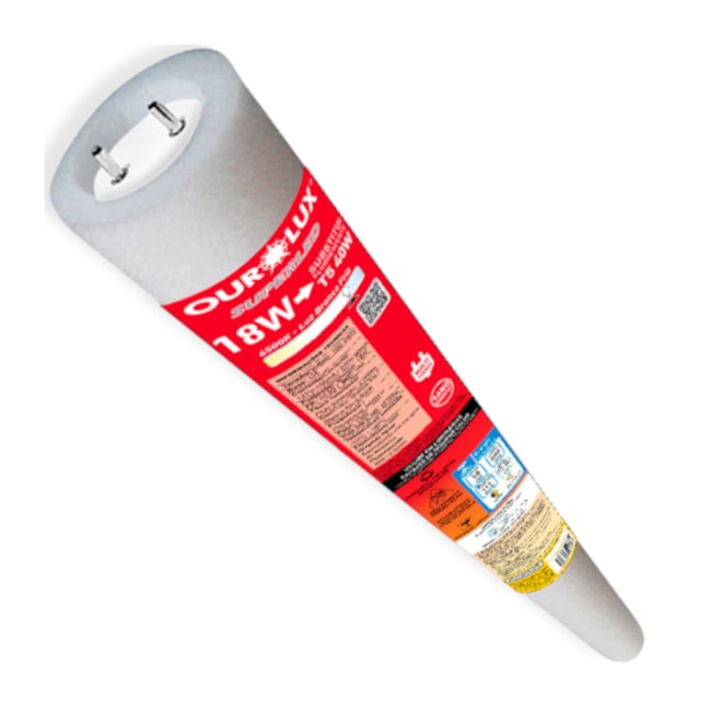 Lâmpada Superled Tubular T5 18W C/Driver BIVOLT 6500K 05529 OUROLUX-661da65e-b88e-4e12-ad0c-edd0b890b06e