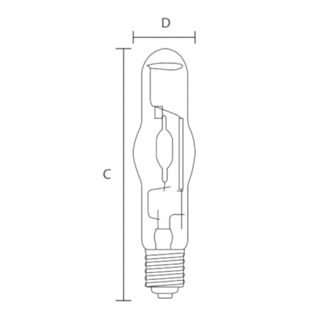 Lâmpada Vapor Metal Tubular 150W 5000K E27 1961 OUROLUX-153f4b25-b48b-416e-b8fa-cc6f51800e60