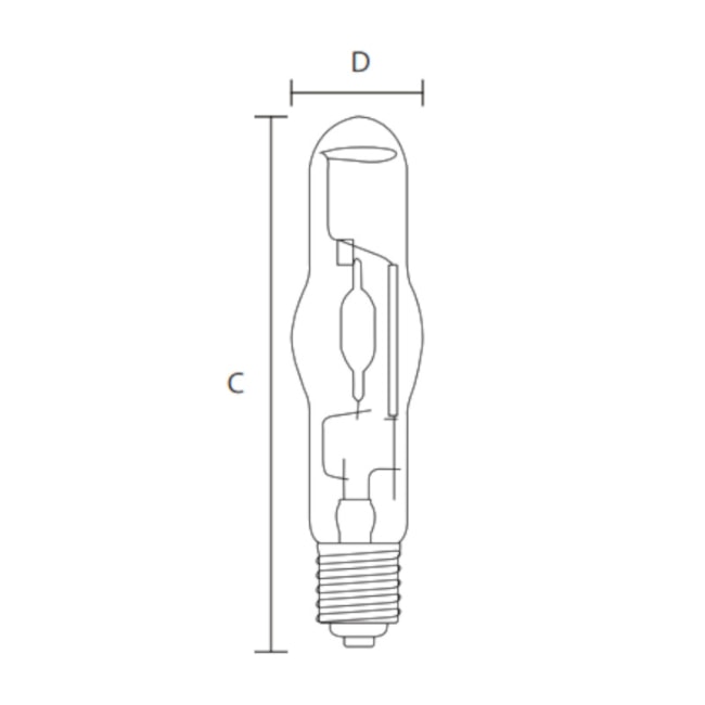 Lâmpada Vapor Metal Tubular 250W 5000K 1966 OUROLUX-c86952f6-be98-4da9-828d-4217f1d22e86