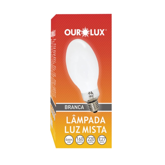 Lâmpada Vapor Mista Ovoide 250W 4000K 220V 1852 OUROLUX-e17f78ac-0e97-49cf-9372-e2f66f16c8a9
