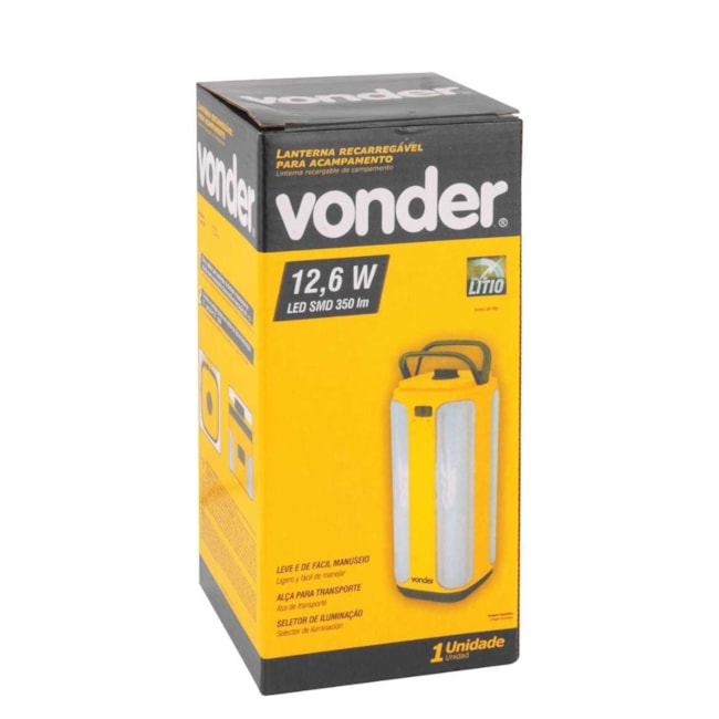 Lanterna 84 LEDs Recarregável para Acampamento 350 Lumens 8075084350 VONDER-3c0f3ff4-f566-4793-97cb-d70811a693fa