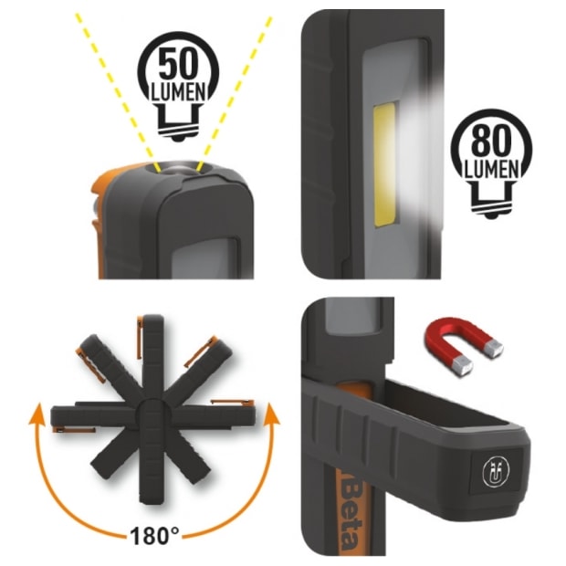 Lanterna de Inspeção Led 150lm Recarregável Bivolt 1838P BETA-9dcb268b-3174-4448-a044-83289ce974c7