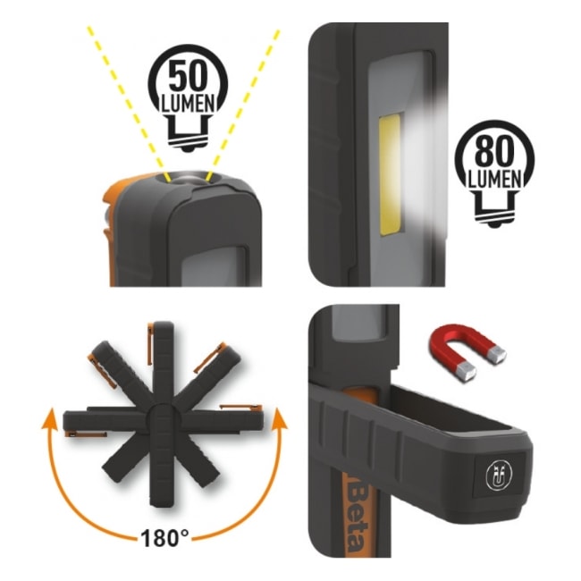 Lanterna de Inspeção Led 150lm Recarregável Bivolt 1838P BETA-13be0459-a8ac-40a6-a453-ee87108b0dc1