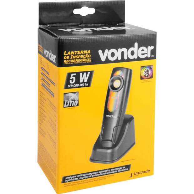 Lanterna de Inspeção Led Recarregável 6W CRI 96 8075096005 VONDER-73a611da-25f5-40a3-90ed-3e37bb9530ac