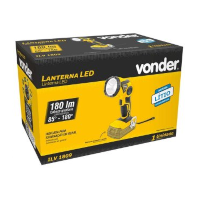Lanterna de LED Intercambiável 18V s/Bateria s/Carregador ILV 1809 VONDER-28a14595-a345-4333-a7f9-43f3dae0e2b8
