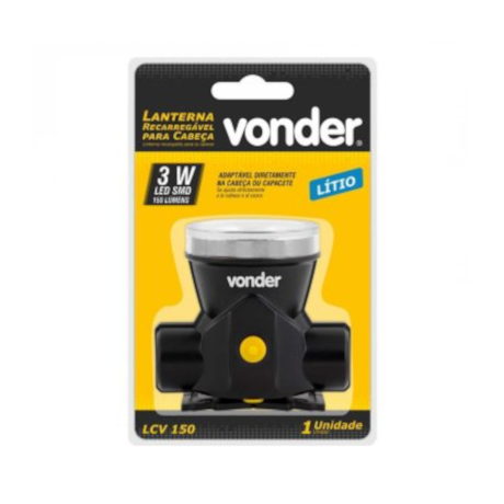 Lanterna de Led Recarregável para Cabeça LCV 150 8075003150 VONDER-0e8a5596-5cfa-4a24-92d7-f62ad59d40c3