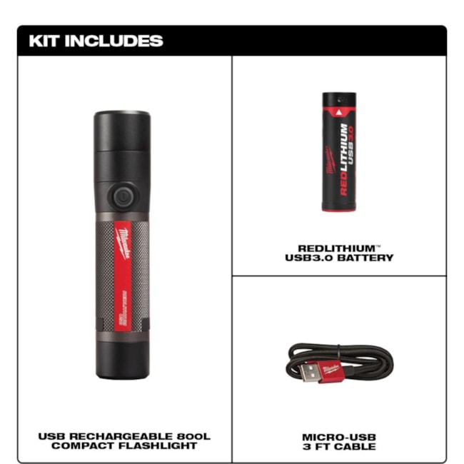 Lanterna LED 800 Lumens com USB Recarregável 2160-21 MILWAUKEE-d661a53b-bc5d-4bc9-adb3-b04653e0d0cb