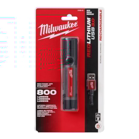 Lanterna LED 800 Lumens com USB Recarregável 2160-21 MILWAUKEE-c549b25d-f3dd-470f-ae7a-3c5c5b4f451c
