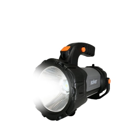Lanterna LED COB 300 Lumens Holofote Recarregável SLP-401 SOLVER-9806f47c-04c1-4058-8b96-df67f260df67