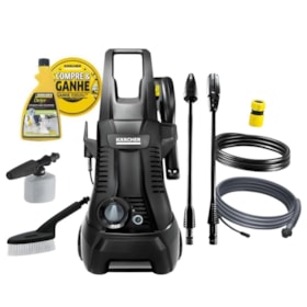 Lavadora Alta Pressão 1740 Libras 300L/H 1500W K2 PLUS TURBO KARCHER + Mangueira 3m + Auto Escova + Aplicador e Ganhe Detergente 500ml