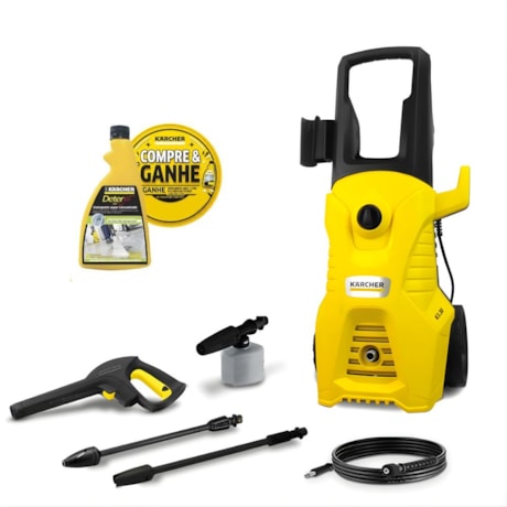 Lavadora Alta Pressão 1885LBS 360L/H 1700W Monofásico K 3.30 NEW KARCHER Ganhe Detergente Linha Residencial 500ml DETERJET GEL-59a4d8c9-0edc-4d19-8b60-e218f842fcdf