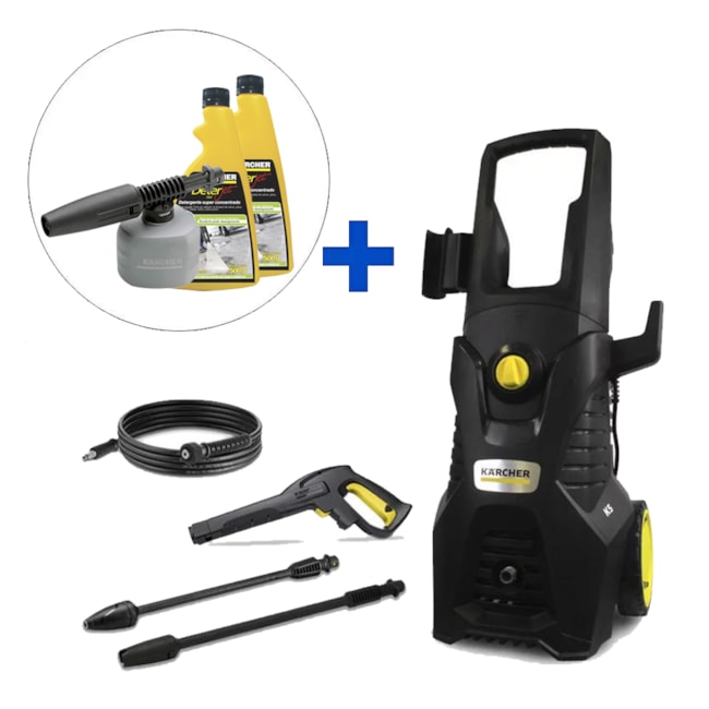 Lavadora de Alta Pressão 2100 Libras 360 L/h K5 POWER + Aplicador e 2 Detergentes Deterjet Gel KARCHER-2689a508-8e14-4157-8368-2565808f0c22