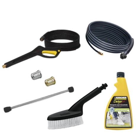 Lavadora de Alta Pressão 2100 Libras 400L/h 1900W 220V HD 4/13 C com Detergente 500g Mangueira 9 Metros e Auto Escova KARCHER-501e500f-6968-4211-b64d-abddf7edbfd2