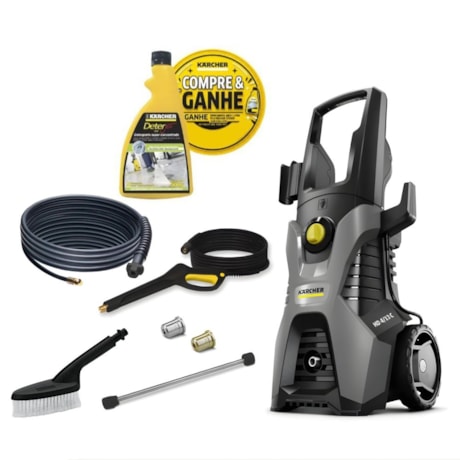 Lavadora de Alta Pressão 2100 Libras 400L/h 1900W 220V HD 4/13 C KARCHER + Mangueira 9 Metros + Auto Escova KARCHER e Ganhe Detergente 500g-20156261-2f7a-4aab-a27d-3ef7eeb133a0