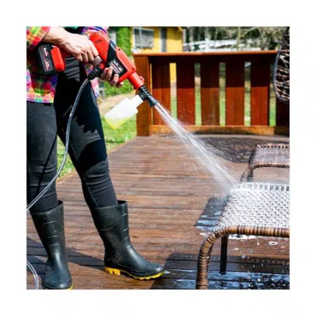 Lavadora de Alta Pressão 3,3L/M 18V com Bateria 4.0Ah Carregador 1.5A Bivolt TBT18HPW25-KC TOYAMA-62cfe563-7835-425e-bda3-0ed149af28d7