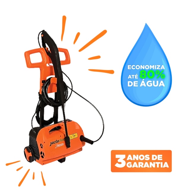Lavadora de Alta Pressão Residencial 2175 Psi 360 L/h 1.900W 220V J6800 STOP TOTAL JACTO-4b50e7c5-f00f-4904-ad4a-d0dadcb0428e
