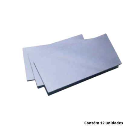 Lente Retangular 51x108mm Ton. 10 com 12 peças 010290610 CARBOGRAFITE