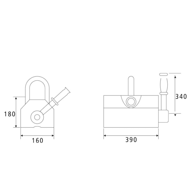 Levantador Magnético 2000kg 3:1 LS1-2 BTFIXO-443ba7f2-f73d-4f6b-b8b7-d9c6f5843710