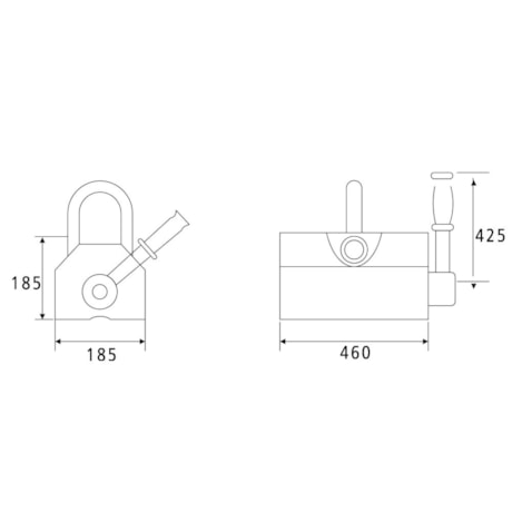 Levantador Magnético 3000KG 3:1 LS1-3 BTFIXO-44ab6db6-a6bb-44bc-bef7-c253e4b7f27f