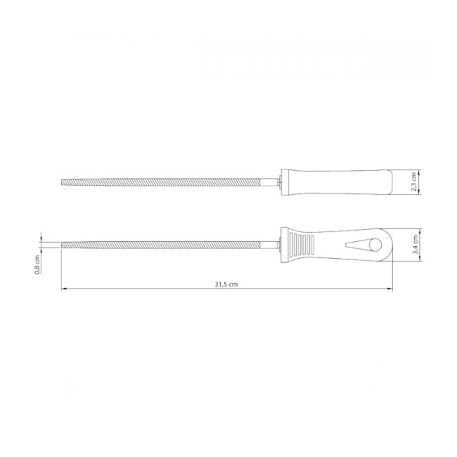 Lima Redonda Bastarda 8