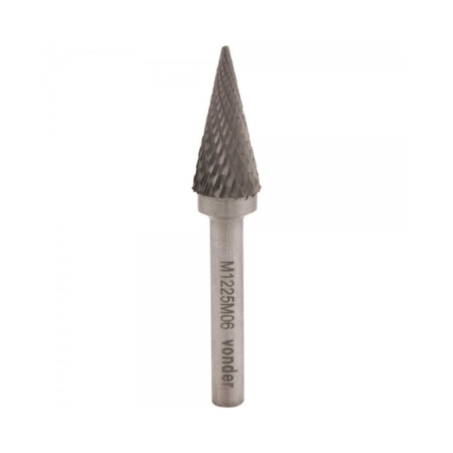 Lima Rotativa Cônica Ponteaguda 12,0mm x 25,0mm com Haste 6,0mm 4312122504 VONDER-61235d9a-b962-4701-b546-544f5c71bd85