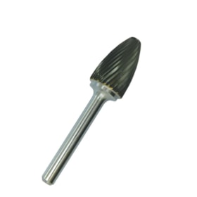 Lima Rotativa Metal Duro Arvore Ponta Arredondada 12,00mm x 25mm Simples HTOM