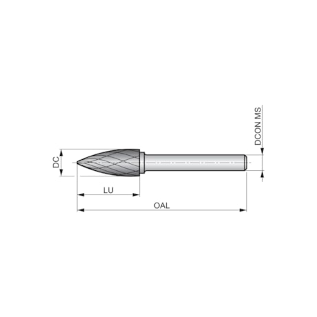 Lima Rotativa Metal Duro Árvore Pontiaguda 9,6 X 19 X 64mm ST Brilhante P7139.6X6.0 DORMER-cad3ea11-bb5f-4f5f-9827-bf226864859b