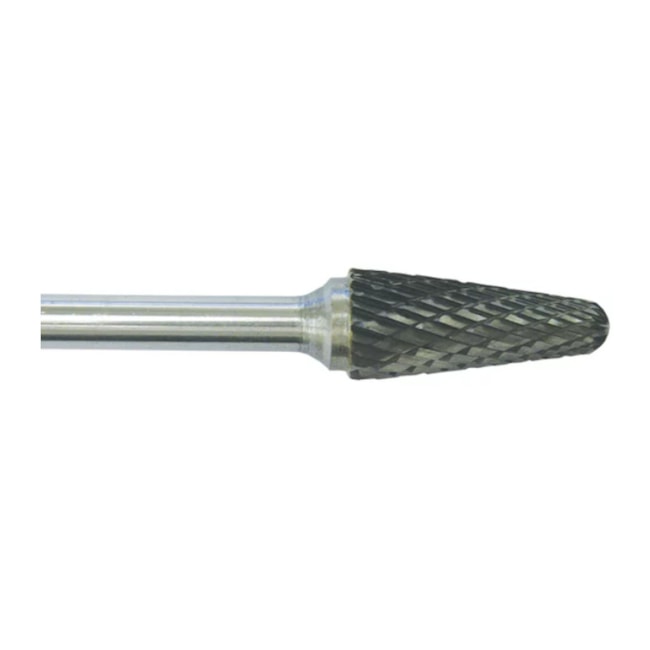 Lima Rotativa Metal Duro Cônica Ponta Arredondada 10,00mm x 25mm Duplo HTOMSL HTOM-00baf9de-0924-4ff8-8237-9fdc0bd91803