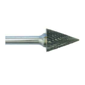 Lima Rotativa Metal Duro Cônica Ponta Viva 3,00mm x 11mm Duplo SM-42M YG-1