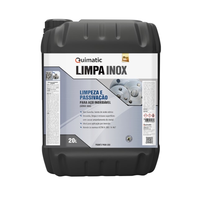 Limpa Inox 20 Litros LI4 QUIMATIC-55496886-c57c-44cd-81ca-9ea2168a6a2f