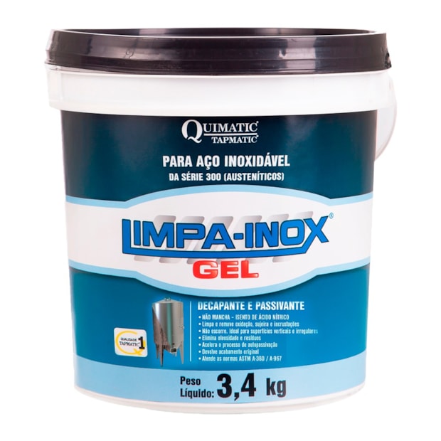 Limpa Inox Gel 3.4Kg LG3 TAPMATIC-881fa439-c0ff-4bc9-a5ab-371f074055cf