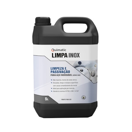 Limpa Inox Industrial 5 Litros LI3 QUIMATIC