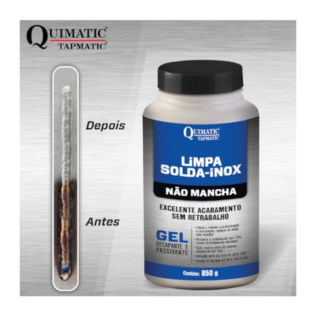 Limpa Solda Gel Decapante para Aço Inox 850g LS1 TAPMATIC-d6fb794b-a471-4709-acb1-df87b9cfcd2c