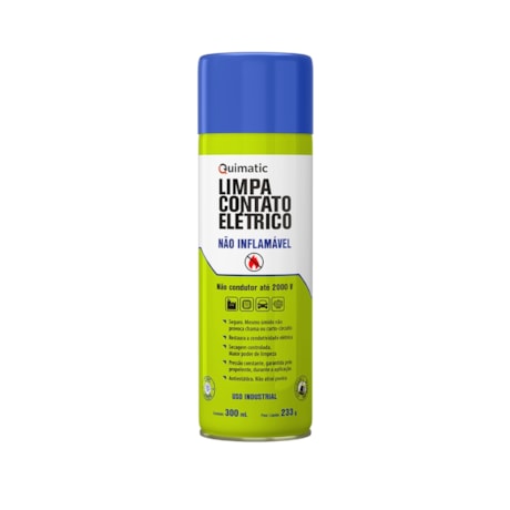 Limpador de Contatos Elétrico Não Inflamável 300 ML IA1 QUIMATIC