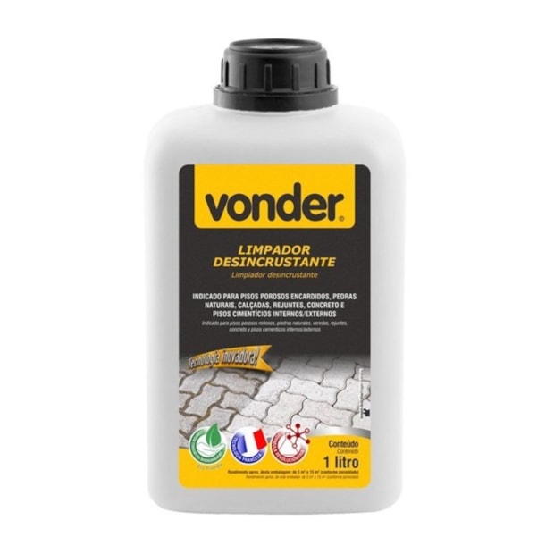 Limpador Desincrustante Biodegradável 1 Litro 5184000100 VONDER-143b6db1-5355-4407-9ace-b45773667d56