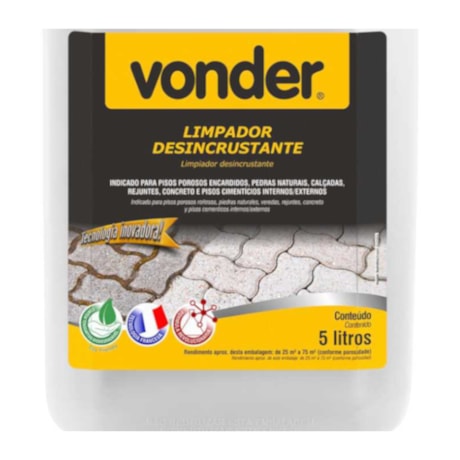 Limpador Desincrustante de 5 Litros Biodegradável 5184000500 VONDER-7093eb8f-88d3-4627-be30-05665c1173c9