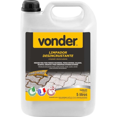 Limpador Desincrustante de 5 Litros Biodegradável 5184000500 VONDER-a7790541-9b50-4609-94e7-3666b2f537c9